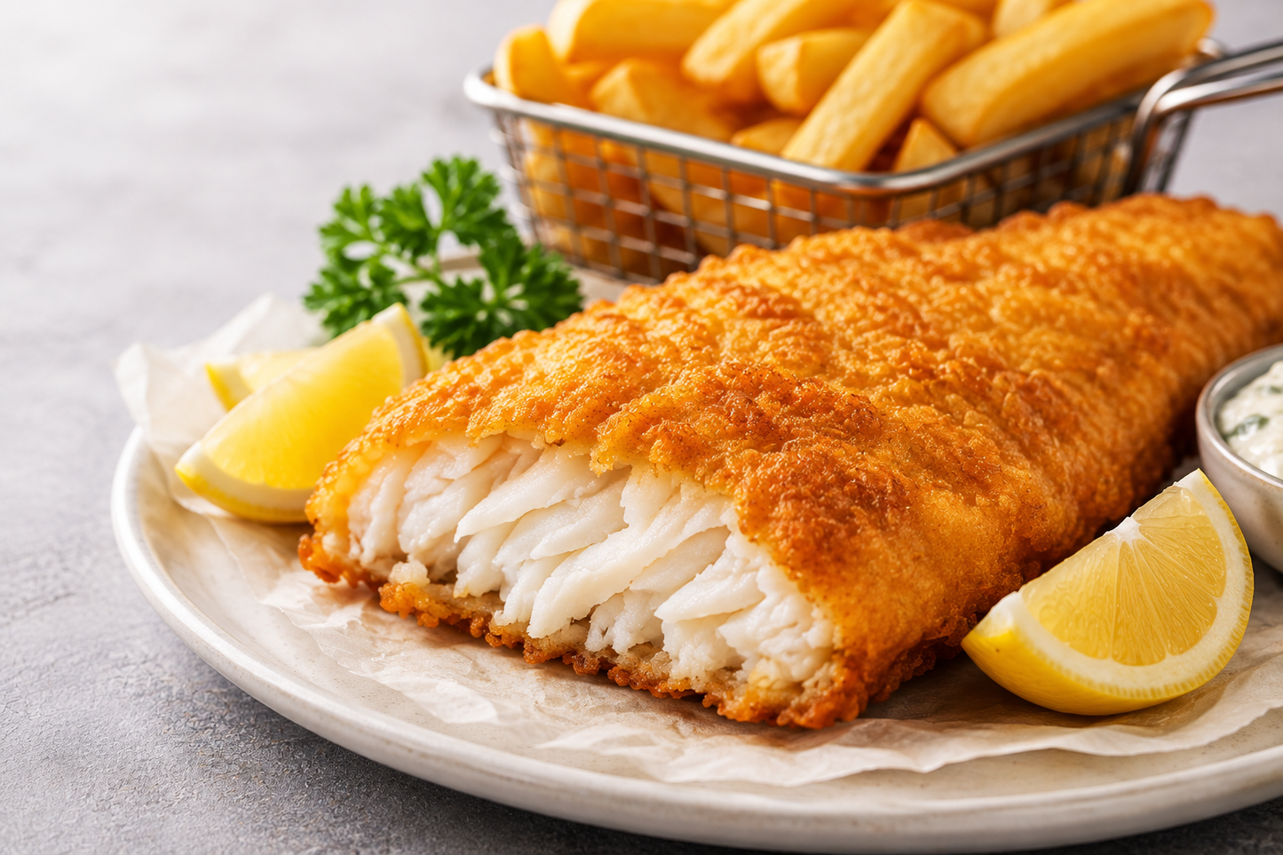 Crispy Golden Hake Fillet